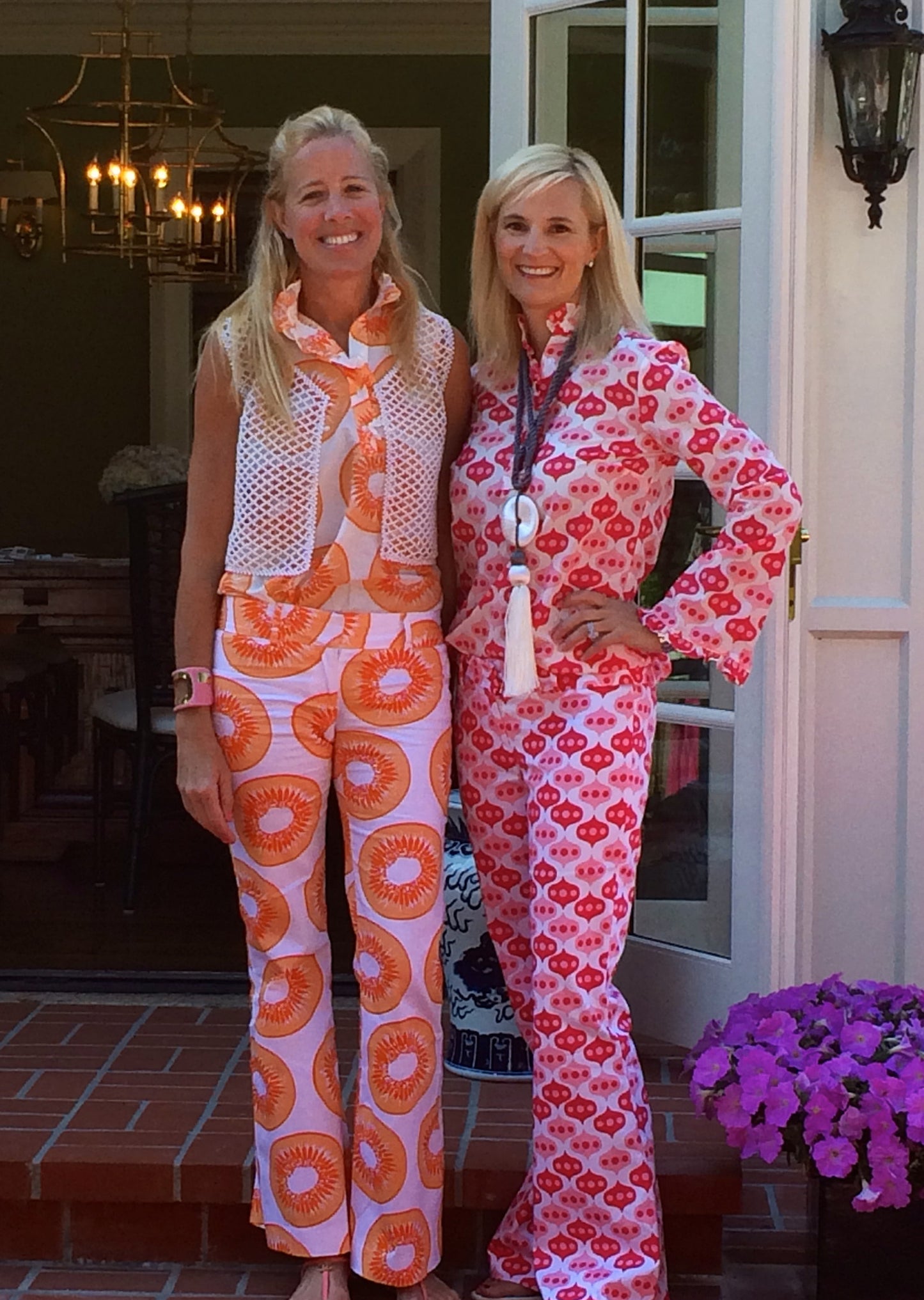 The Isabel Pants in Orange Kiwi