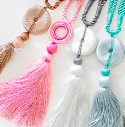 The Palm Beach Tassel in Teal