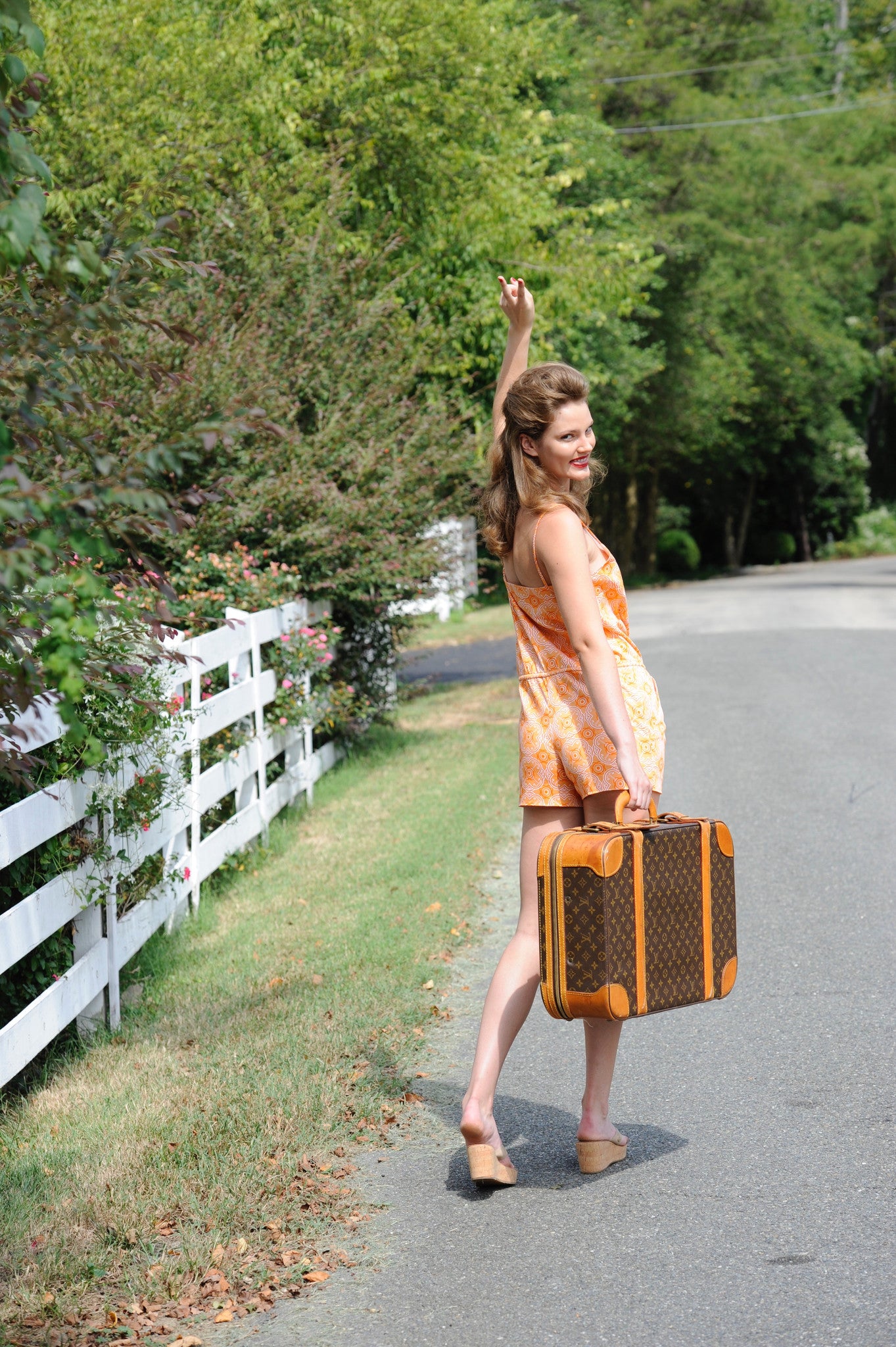 Rosie Romper in JR Orange