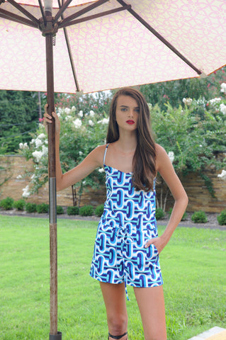 Rosie Romper in Round@Blue