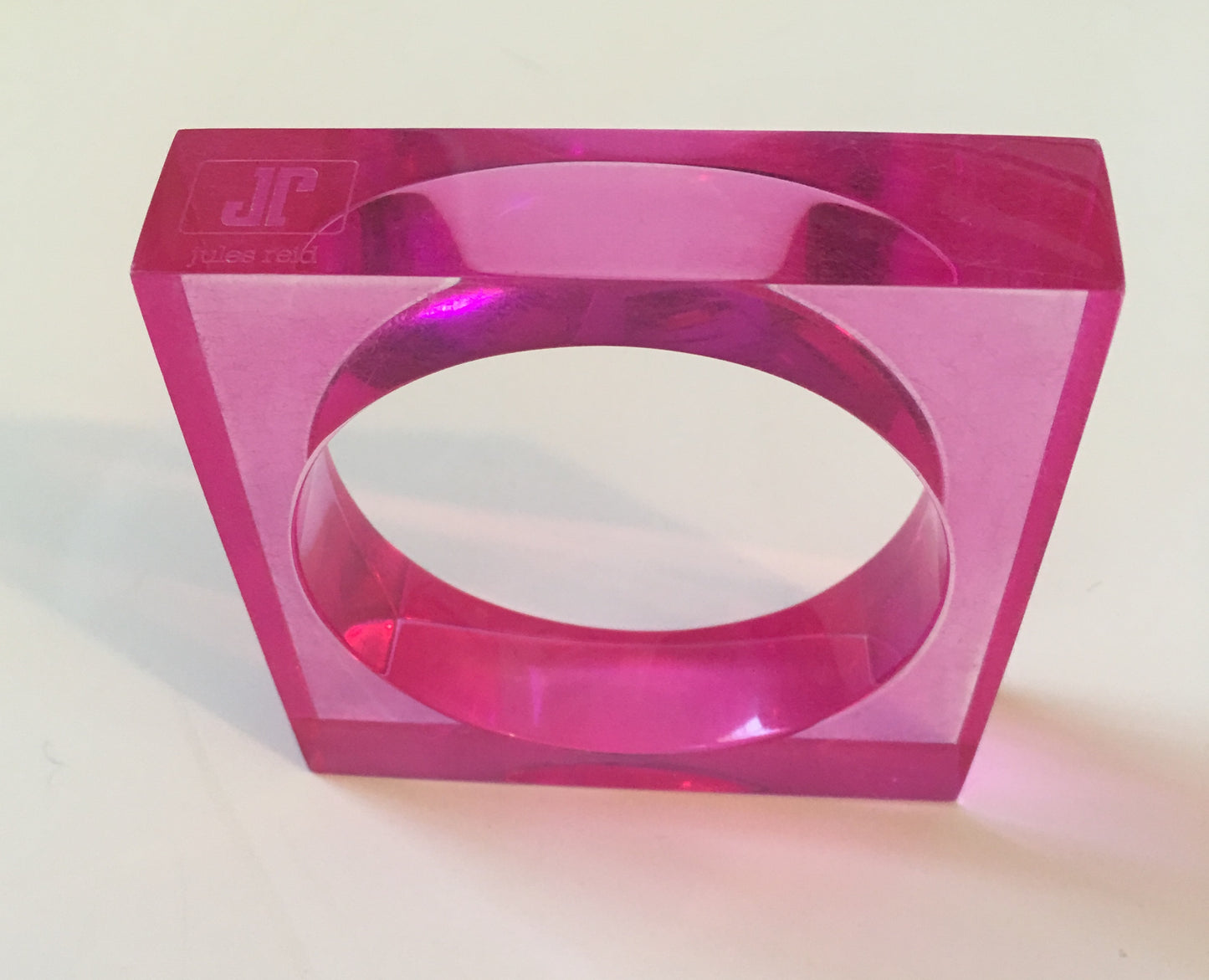 The Comet Lucite Bracelet in HOT Pink