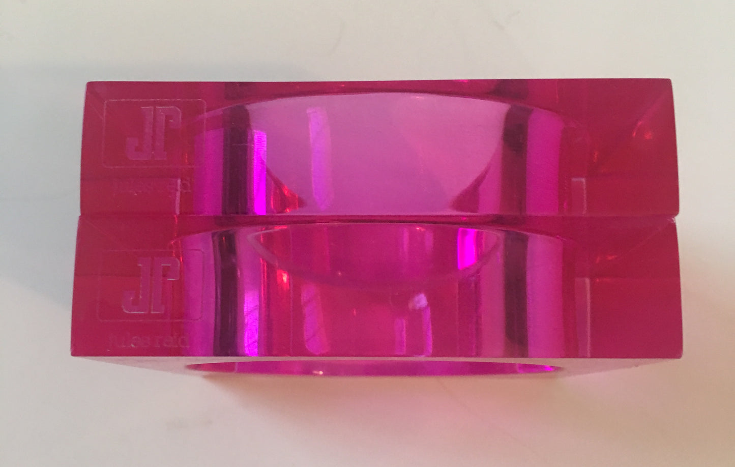 The Comet Lucite Bracelet in HOT Pink