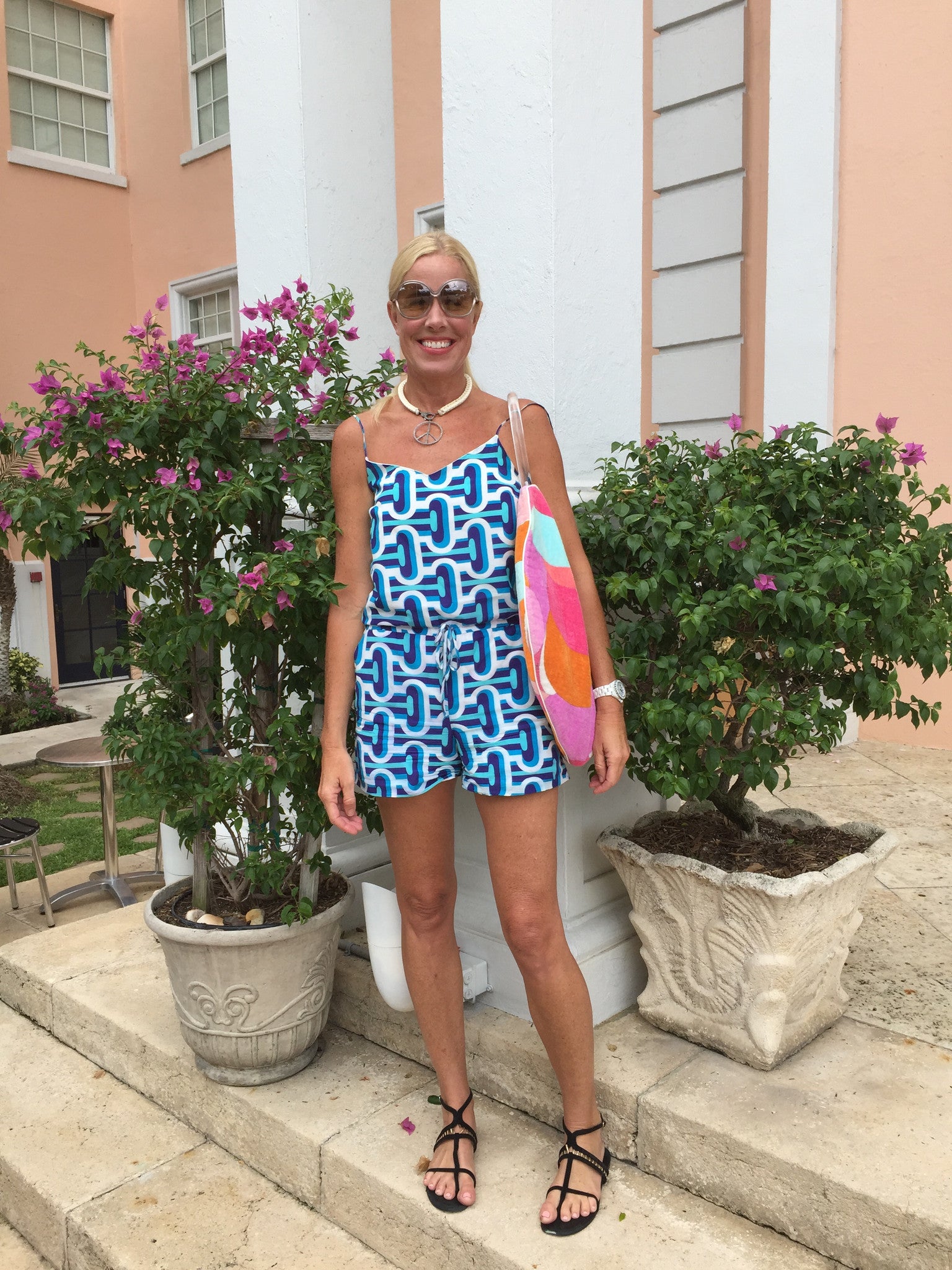 Rosie Romper in Round@Blue