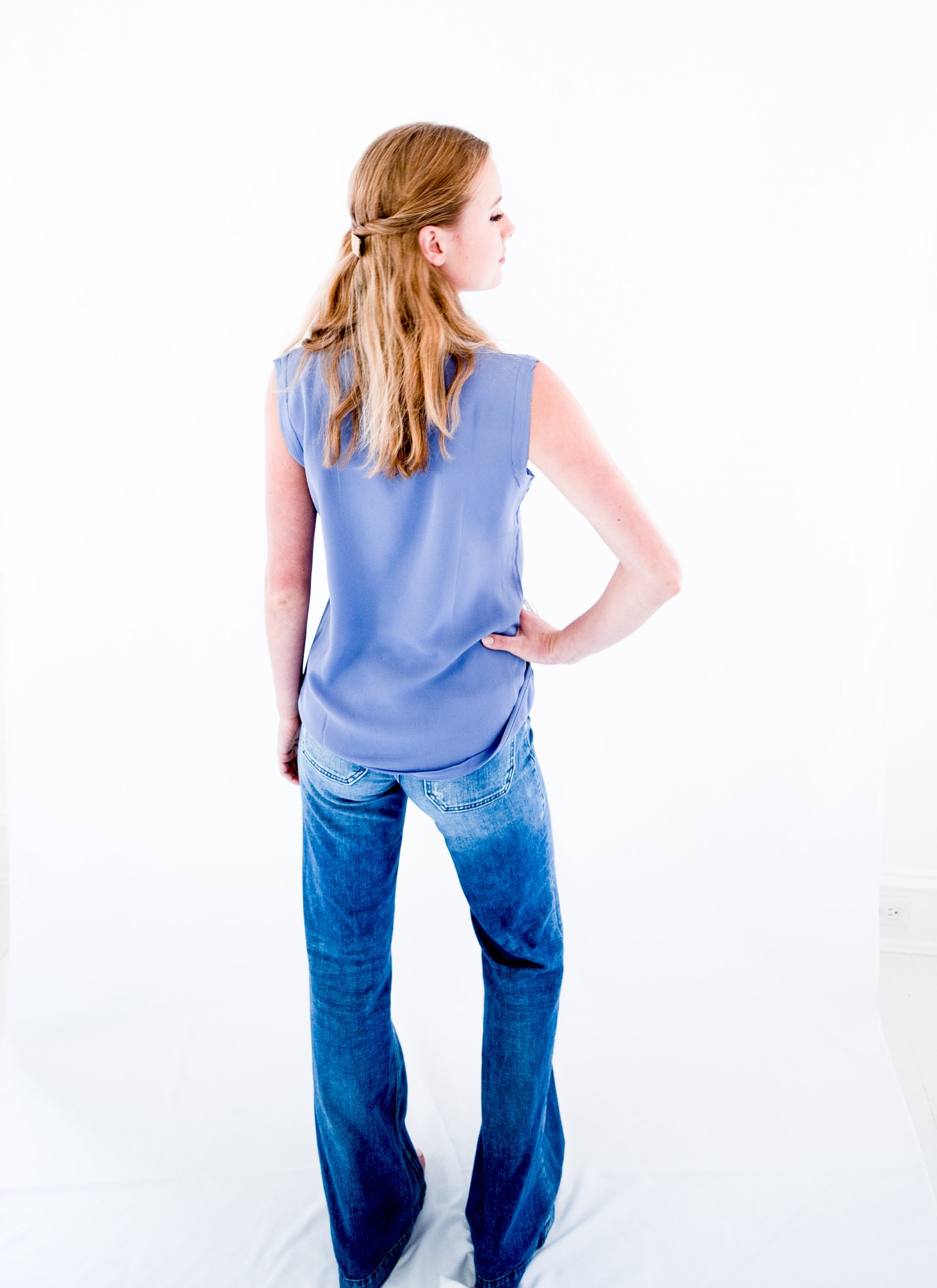 The Julia Top in Periwinkle