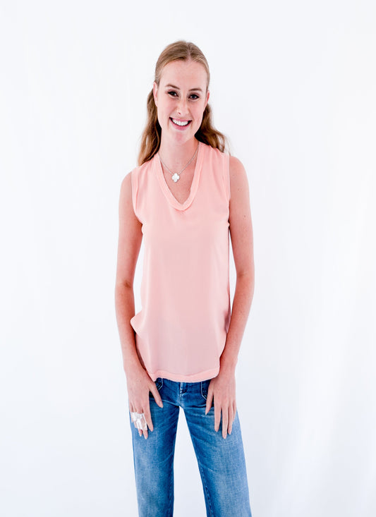 The Julia Top in Salmon