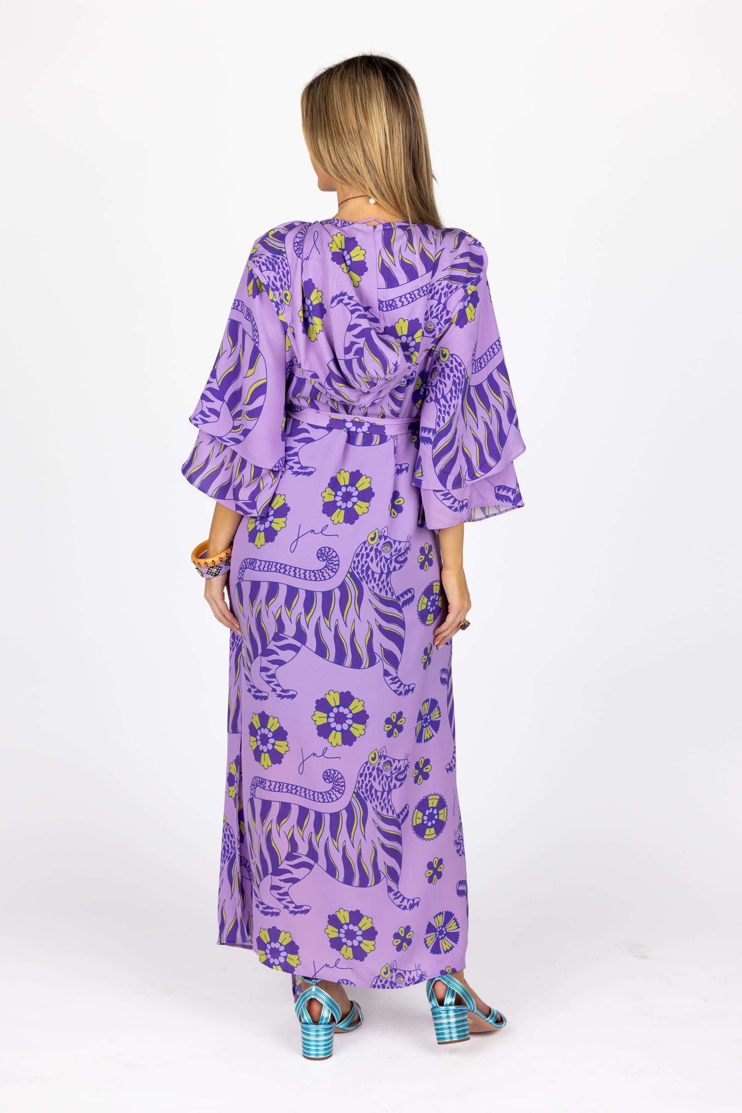 The Cassius Robe in Lavender Tiger