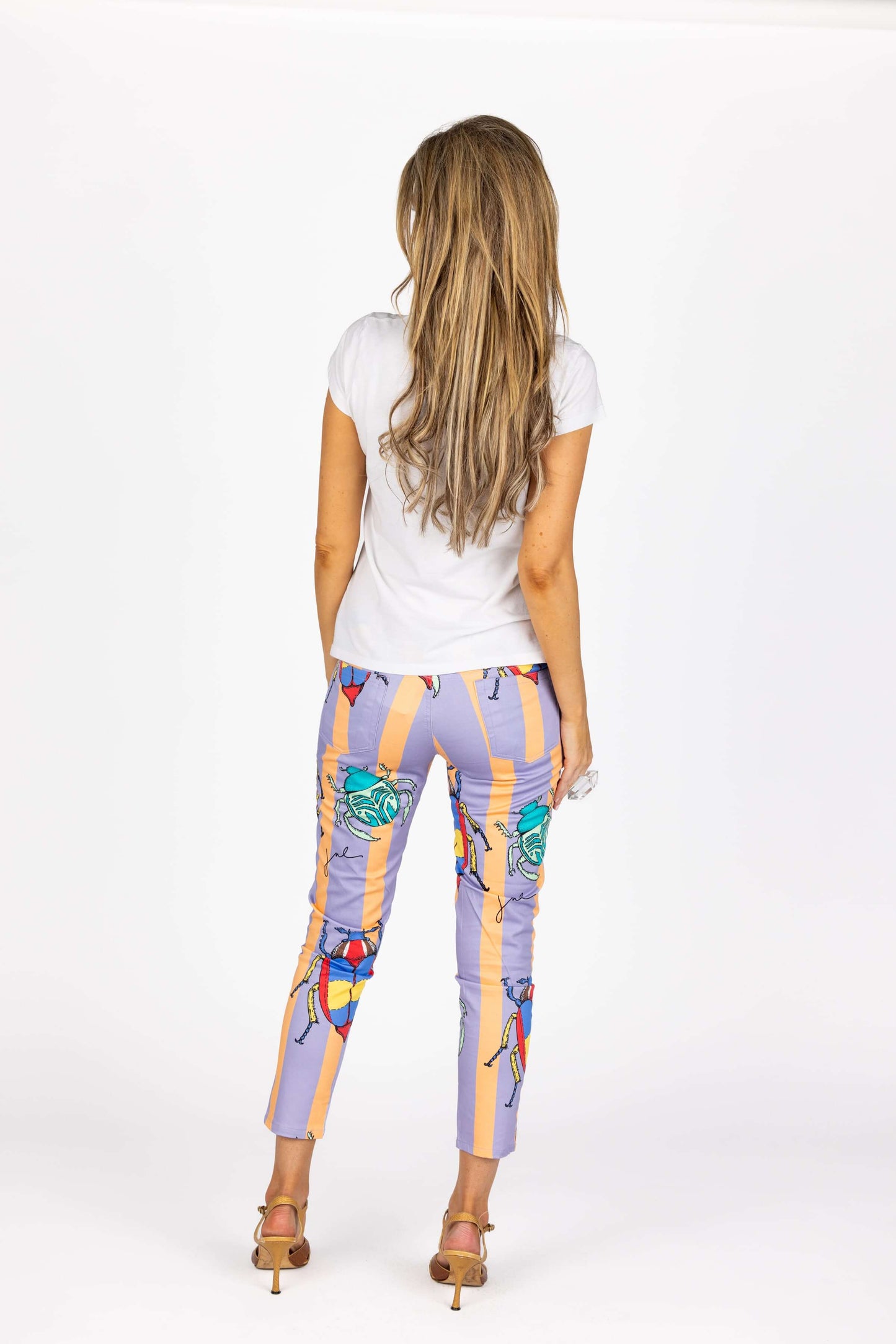 The Jackie O Capri Pants in Beetle Bug Lavender