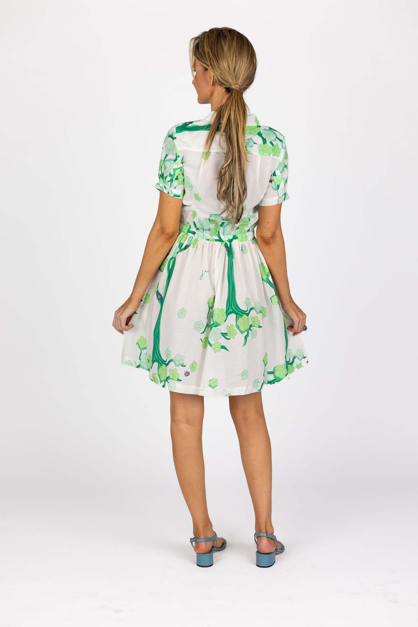 The Parasol Dress in Pagoda Green