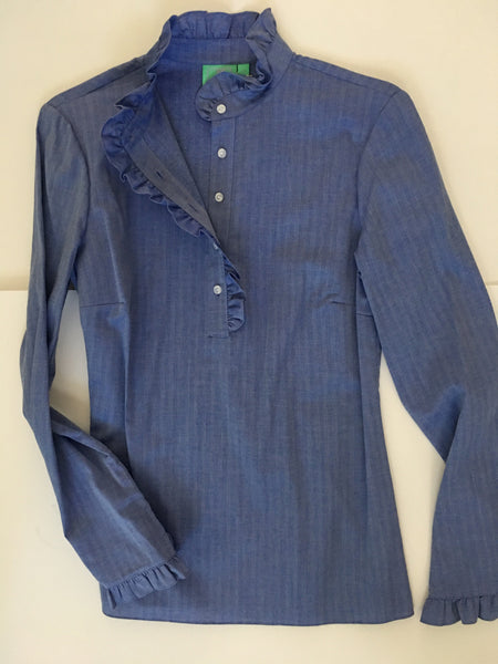 The Teacel in Solid Navy Cotton